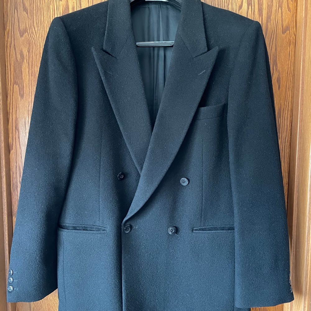Yves St Laurent cashmere wool blend suit blazer